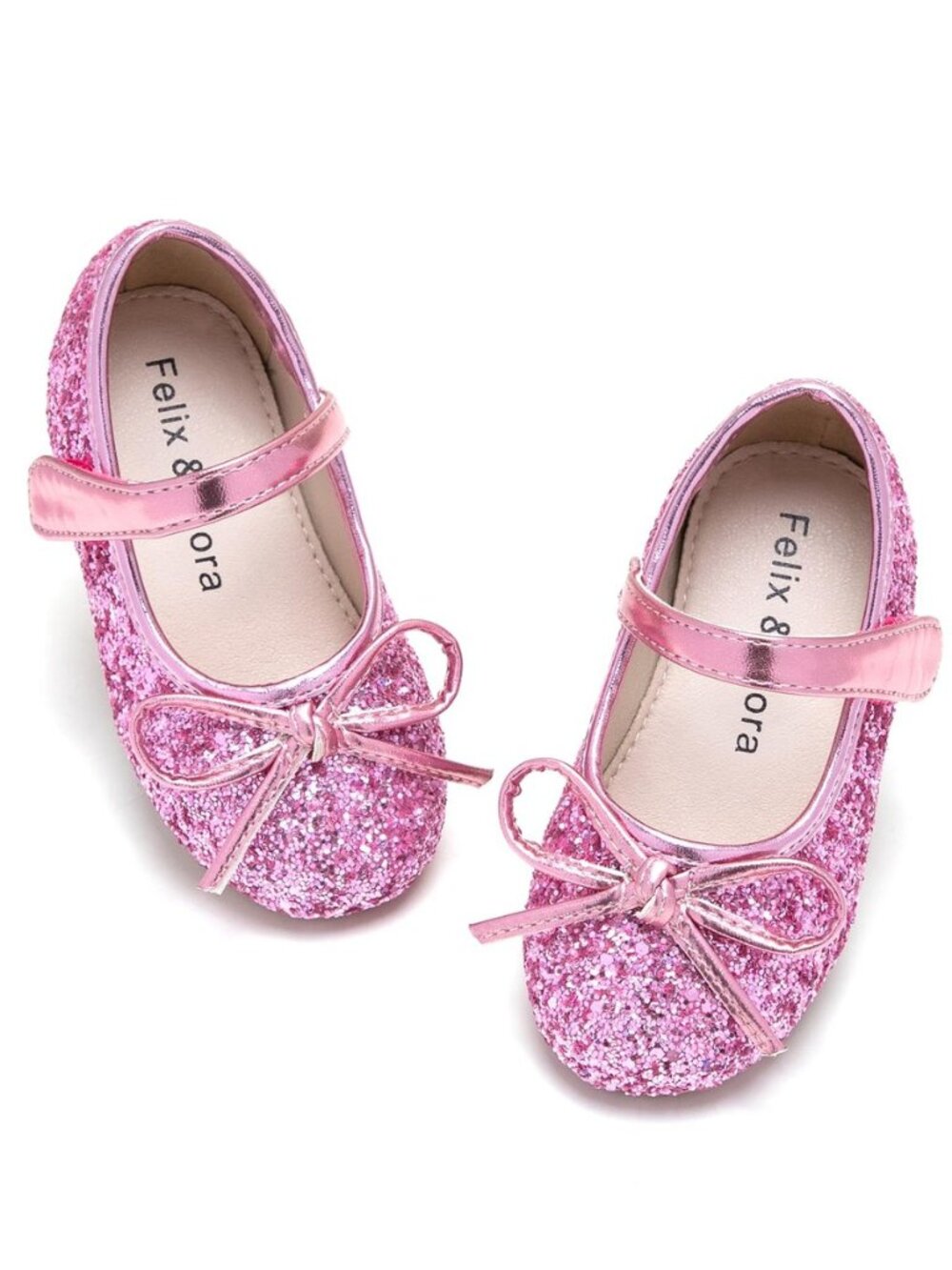 Toddler Flower Girl Dress Shoes - Girl Ballet Flats Party School Shoes Wedding